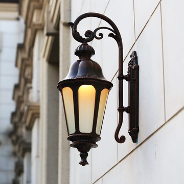 歐式壁燈室外庭院燈戶外防水陽臺墻壁燈露臺走廊燈具別墅仿古燈