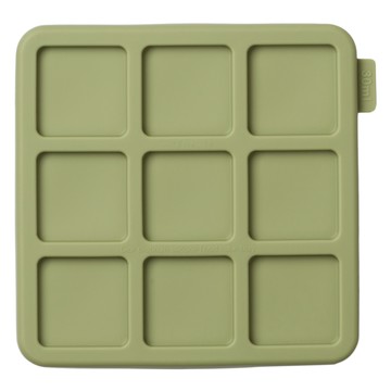 Diar 白金矽膠密封冷凍分裝盒 9格 橄欖綠  1個