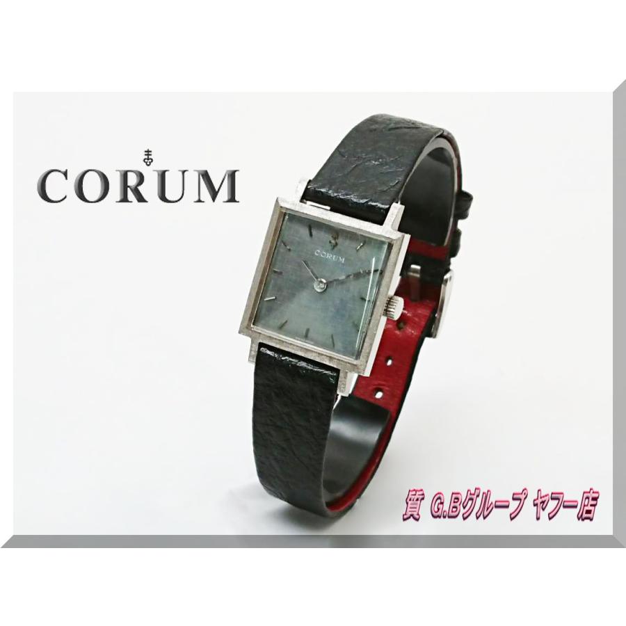 ☆CORUM☆コルム レディース 手巻き腕時計 アンティーク スクエア 送料 