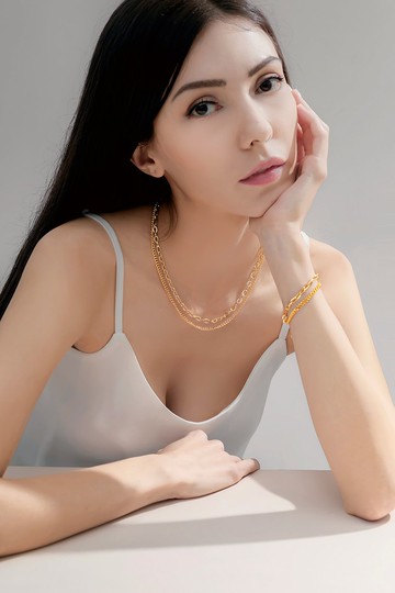 雙層項鍊 | 14K注金 | 免運 | Belinda輕珠寶