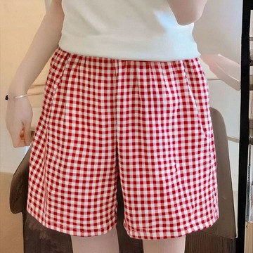 2026新款短褲女 居家睡褲女 薄款雲朵棉短褲 沙灘褲 夏天闊腿褲  顯瘦夏季 寬鬆休閒短褲 家居褲女 休閒 碎花短褲