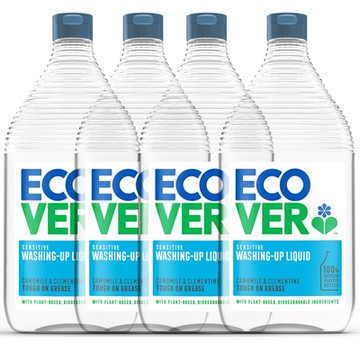 ECOVER宜珂 親膚洗碗精-大罐950mlx4(洋甘菊 &柑橘)