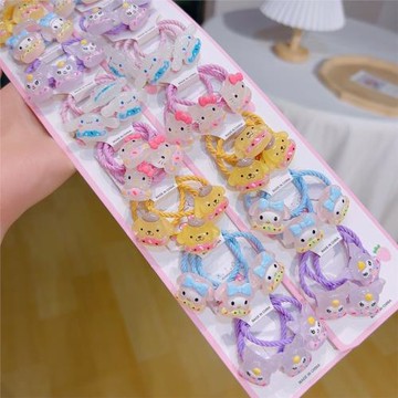 韓版卡通女童發圈兒童寶寶可愛玉桂狗庫洛米不傷發皮筋扎辮子發繩