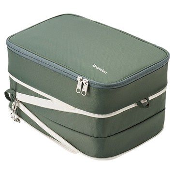 Branden 第二代旅行用體積縮小衣物壓縮袋  墨綠色  S