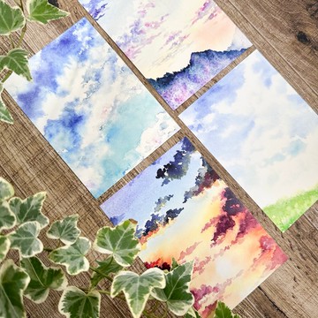 空色-明信片拼貼卡(超厚象牙)(一套四款)