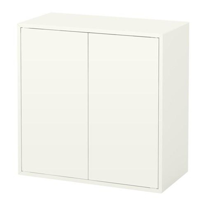 IKEA イケア キャビネット 扉2 棚板1付き ホワイト 白 70x35x70cm