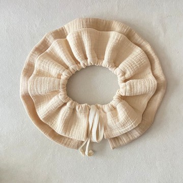 軟綿皺皺紗 360旋轉雙層兜