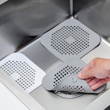 廚房水槽過濾器水池下水道毛發過濾網浴室硅膠頭發防堵吸盤地漏蓋