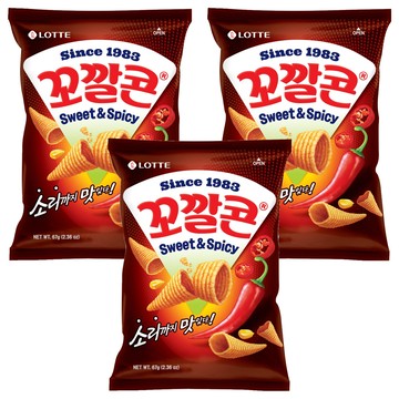 Kokkal Corn 玉米脆角 濃郁辣味口感  67g  3包