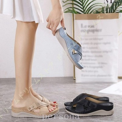 コンフォート サンダル 厚底 黒 レディース 疲れない オフィス オフィスサンダル 大きいサイズ 甲高 幅広 サボサンダル ウェッジソール 厚底サンダル 婦人靴 通販 Lineポイント最大get Lineショッピング