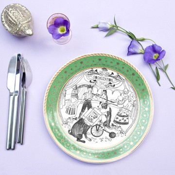 島民｜當下最美好餐盤－馬戲團(10吋盤)