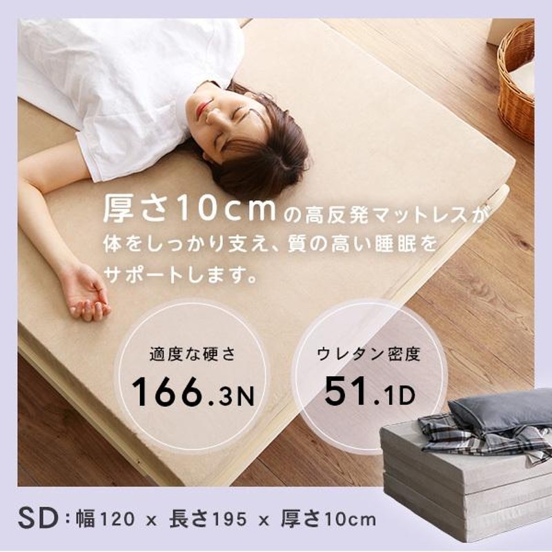 逆輸入 マットレス 折りたたみ 折りたたみ シングル］「純」高反発 ...