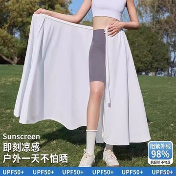 桃園出貨✨騎電動車防曬裙一片式防走光神器夏天騎車腿部防曬圍裙遮陽半身裙