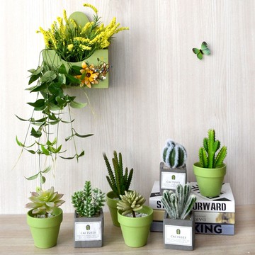 北歐性冷淡風高仿真多肉綠植物假仙人掌仿真盆栽創意家居裝飾擺件