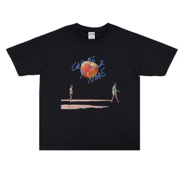 歐美電影請以你的名字呼喚我T恤短袖純棉寬松男女同款水洗做舊