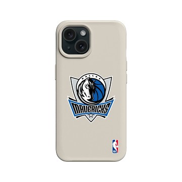 iPhone 15 SolidX 貝殼灰 - NBA - Logo-達拉斯獨行俠 Dallas Mavericks