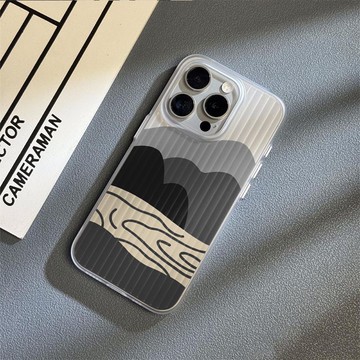 免運+隔日🚚行李箱紋手機殼 簡約山水河流 適用於蘋果17promax 16Pro 15plus14 13 1211防摔