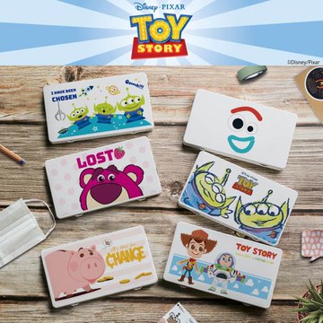 網狐家居 迪士尼Disney 玩具總動員 防疫必備口罩盒 零錢盒 收納盒 文具盒 小物收納 票券 三眼怪/胡迪/巴斯/熊抱哥