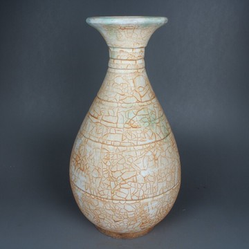 唐 邢窯 白釉玉壺春 手工古玩古董陶瓷器仿古出土擺件收藏 羽墨軒