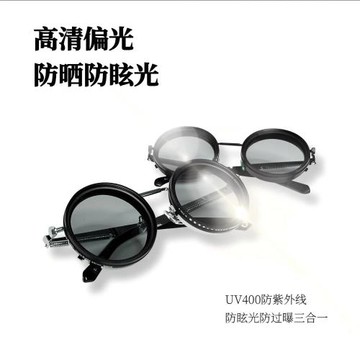 純手工ND9檔可調減光墨鏡釣魚濾鏡眼鏡UV防紫外線個性偏光太陽鏡