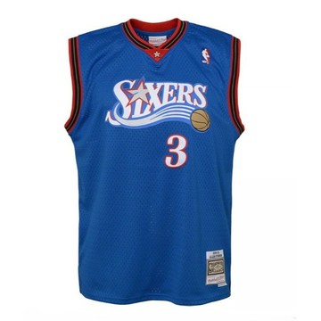 NBA Mitchell & Ness 費城 76人隊 3號 Allen Iverson 艾彿森 青年版 復古球衣