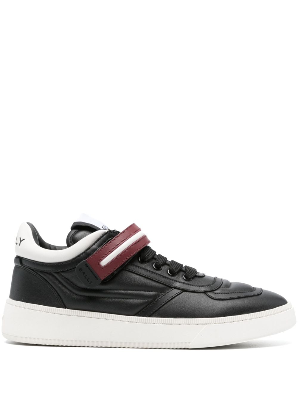 Bally - leather touch-strap sneakers - men - CALFSKIN/Rubber/Calf Leather - 39.5 - Black