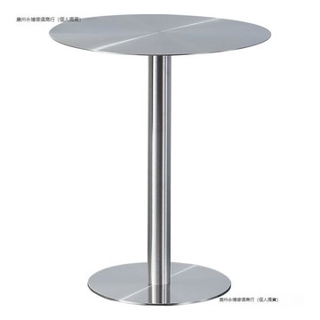 網紅奶茶店咖啡廳桌亞克力餐桌椅不銹鋼小圓桌方桌工業風實心桌[DD010109]