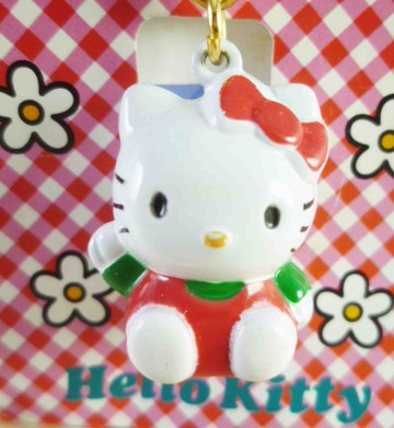 【震撼精品百貨】Hello Kitty 凱蒂貓~KITTY鈴鐺鑰匙圈-紅