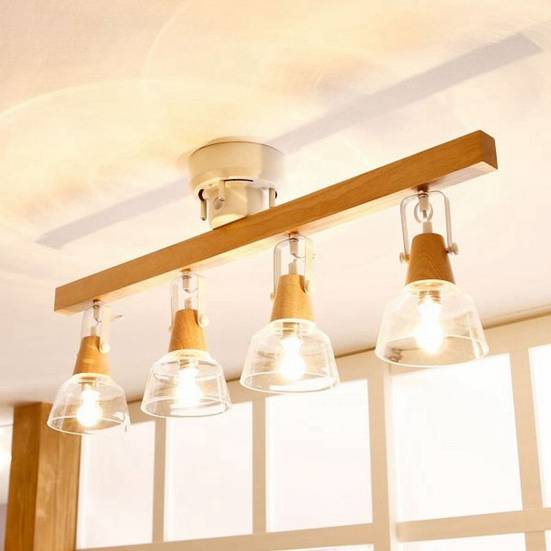 スポットライト シーリングライト 4灯 Led電球対応 天井照明 スポット ライト シーリング Led おしゃれ 間接照明 ガラス リビング ロウヤ Lowya 通販 Lineポイント最大0 5 Get Lineショッピング