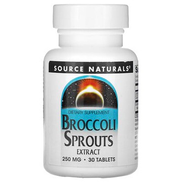 Source Naturals, 西蘭花芽提取物，500 毫克，30 片（每片 250 毫克）