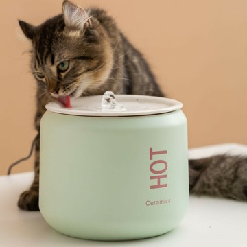 自動餵食器 智能餵食器 定時餵食器 狗狗餵食器 貓咪餵食器可樂寵物飲水機貓咪飲水器陶瓷自動活水插電防干燒有線智能喂水器