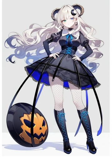 Nekonoko 2026 Halloween Collection Asahi Sticker 月影的ラムガール