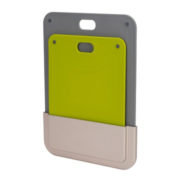 Joseph Joseph 壁掛式砧板2件組，節省空間，生熟食分開，輕鬆安裝  1組  收納架x1