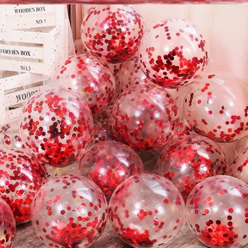 氣球充氣會飛金色透明亮片氣球生日婚禮網紅裝飾婚房派對汽球兒童