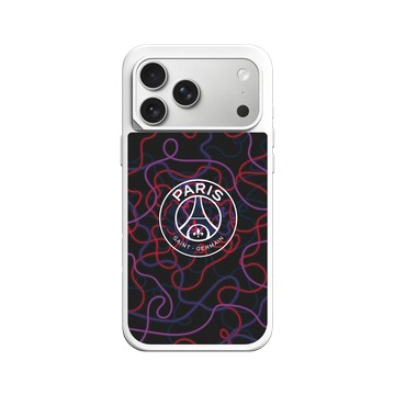 iPhone 17 Pro Max SolidX 白 - PSG - Paris Saint-Germain Neon Logo