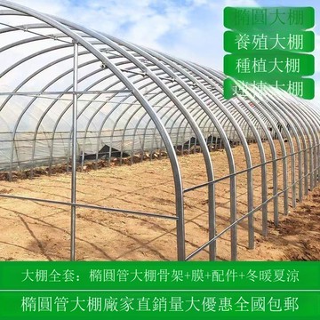 免運 公司貨 大棚 種植棚整套骨架養殖家用雞棚養豬鋼架蔬菜花卉橢圓溫室全套育苗棚 可開發票 全館八折 工廠現貨直銷 新品特價 h11224