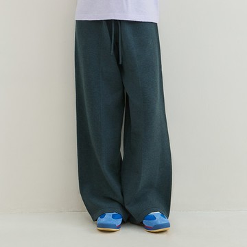 a la sha 紋理組織針織落地褲