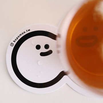 BOPOMOO 雙杯杯墊、明信片兩用、高磅數、上膜防潑水