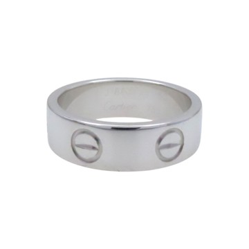 Cartier 卡地亞 18K白金 Love 戒指 #50 【二手名牌BRAND OFF】