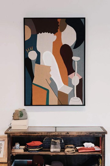 拼布刺繡裝飾畫