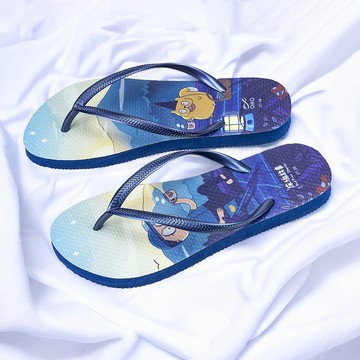 女夾腳拖鞋 床編故事 防滑防水 人字拖 -陪你看日出-