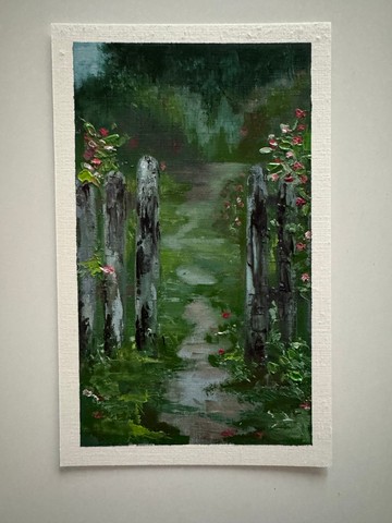 真實油畫明信片 21*13 公分