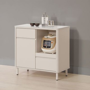 MUNA家居  曼尼亞2.7尺單門岩板餐櫃下座    81.2X40X80.4cm