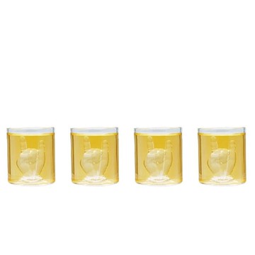 WINKEE Shot杯 搖滾手勢 四件組 一口杯 酒杯【黃石樂器】