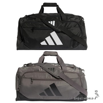 Adidas 旅行袋 肩背包 訓練 M 黑/灰【運動世界】JZ0607/KC6752