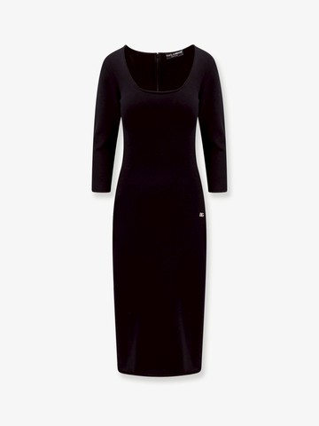 Viscose blend long dress - DOLCE & GABBANA - gender_Woman
