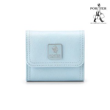 PORTER INTERNATIONAL - 復古品味MORI零錢包 - 輕霧藍