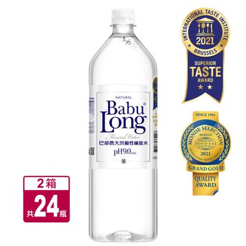 巴部農 天然鹼性礦泉水 1250ml X 2箱(12入/箱)