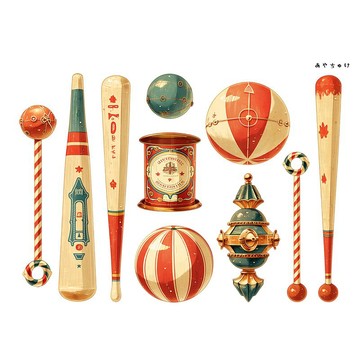 【6 月新品】20-134-0219 剪裁紙 馬戲團風格