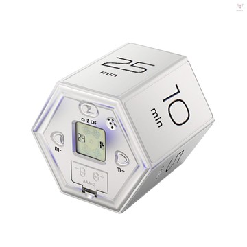 六角數字時鐘計時器磁性立方體計時器廚房六角翻轉計時器用於學習烹飪鍛煉易於使用的磁性翻轉焦點計時器